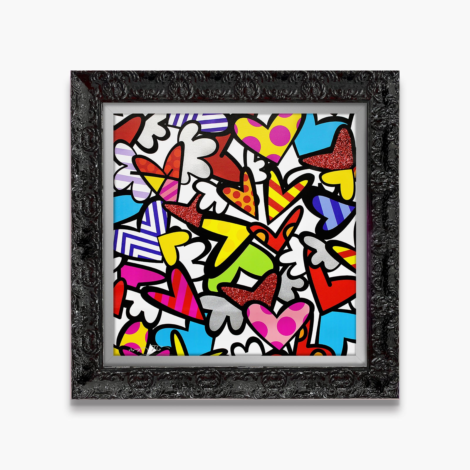 Romero Britto so much love too limited  colorful pop art design