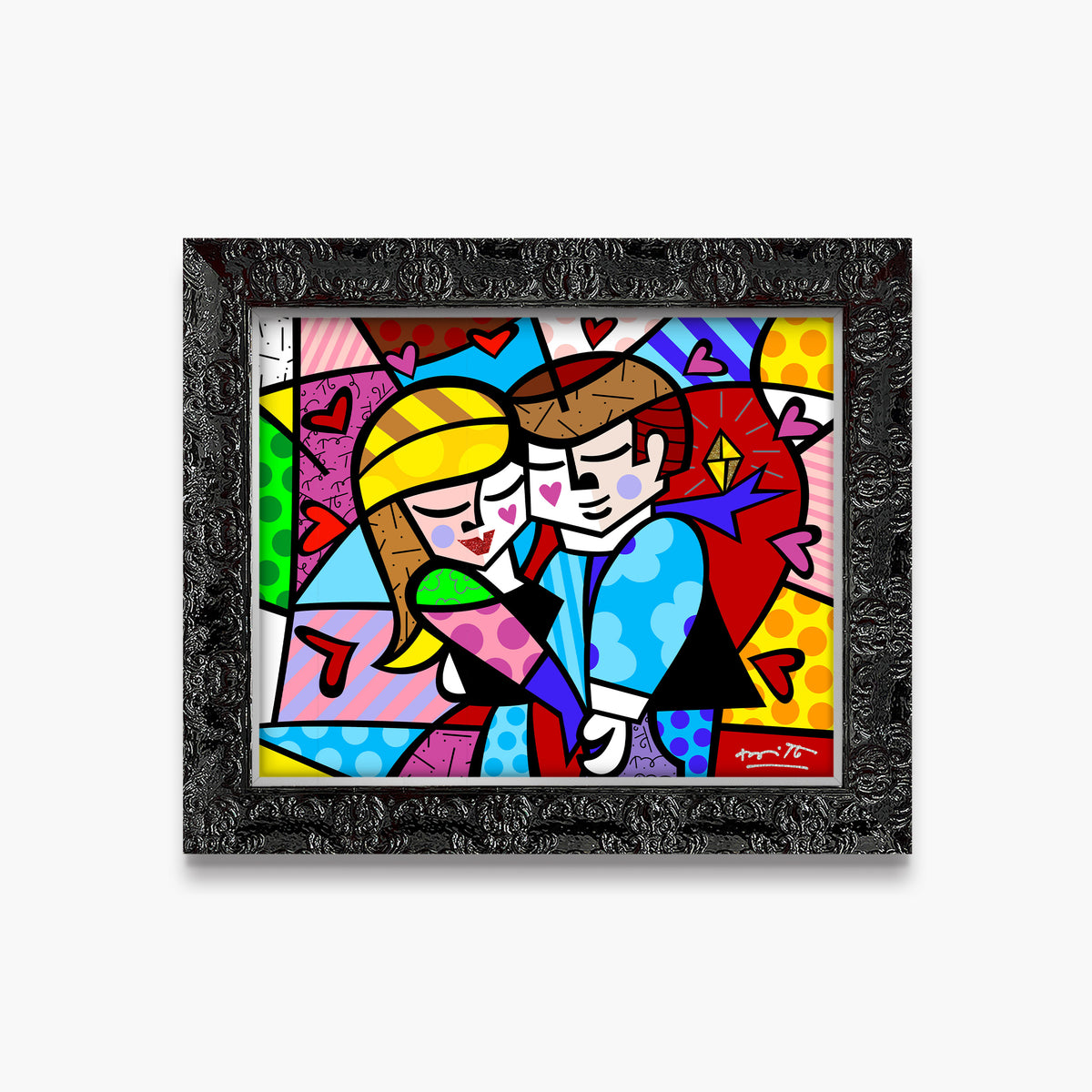 Romero Britto yes limited edition print  colorful pop art design