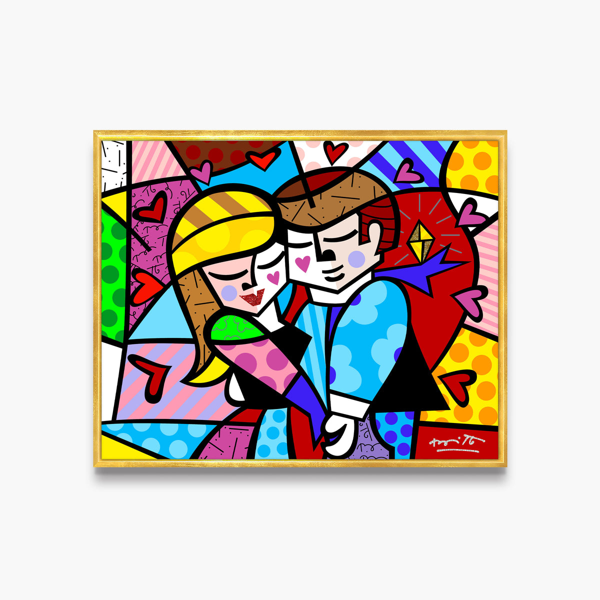 Romero Britto yes limited edition print  contemporary pop art piece