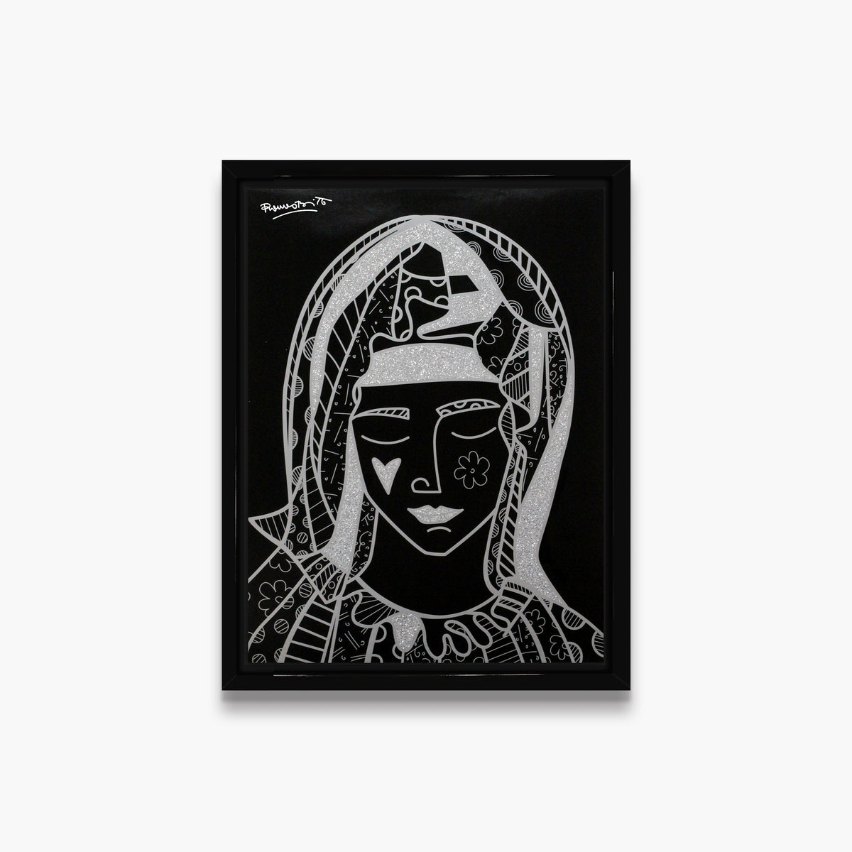 modern pop art mother silver limited edition print  vibrant home decor