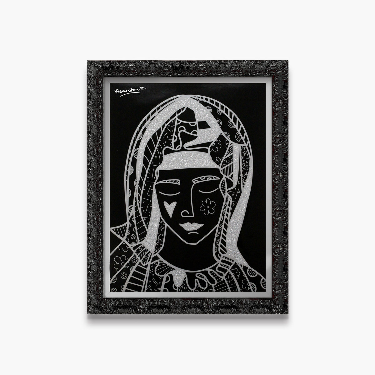 modern pop art mother silver limited edition print  vibrant home decor