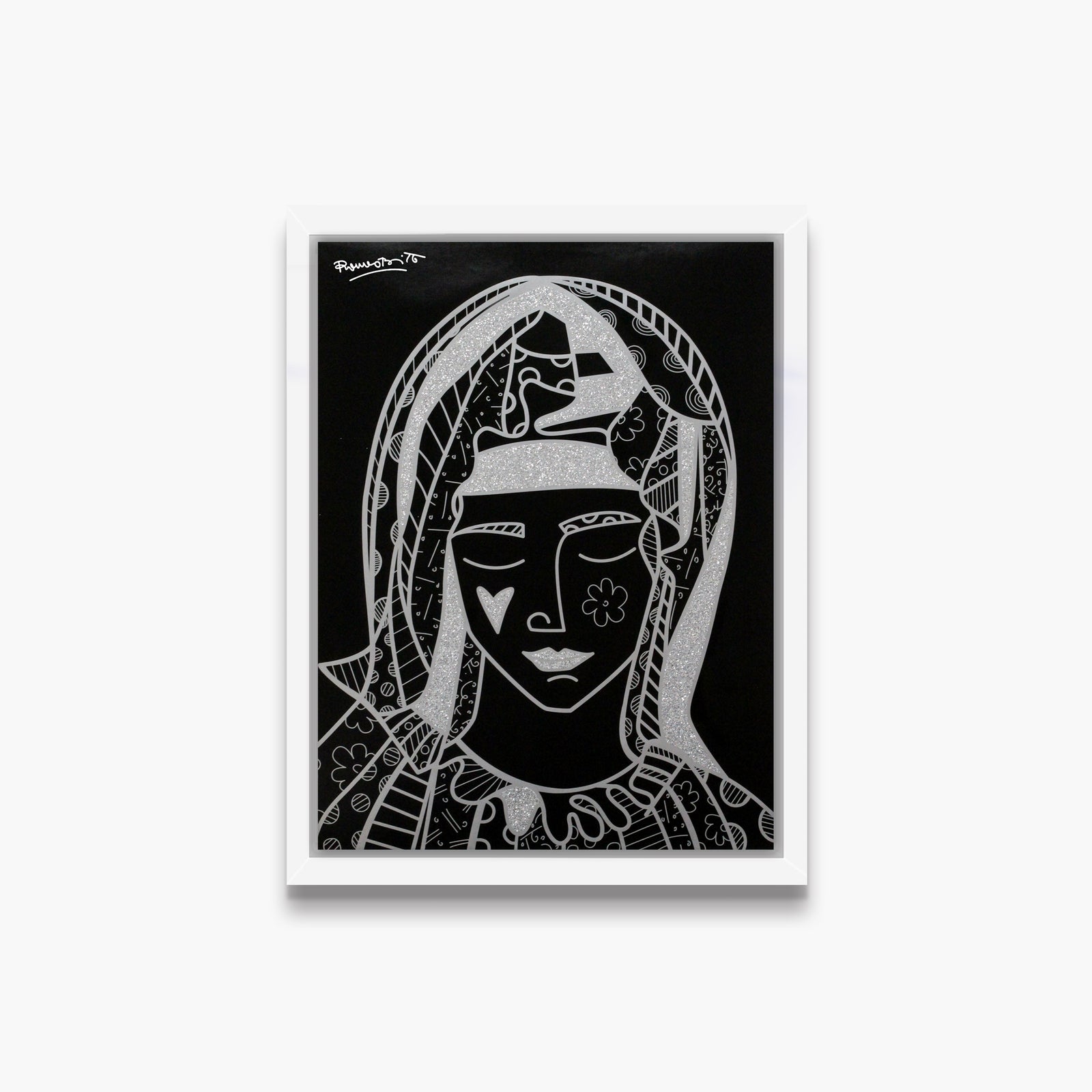 mother silver limited edition print  artistic colorful design collectible