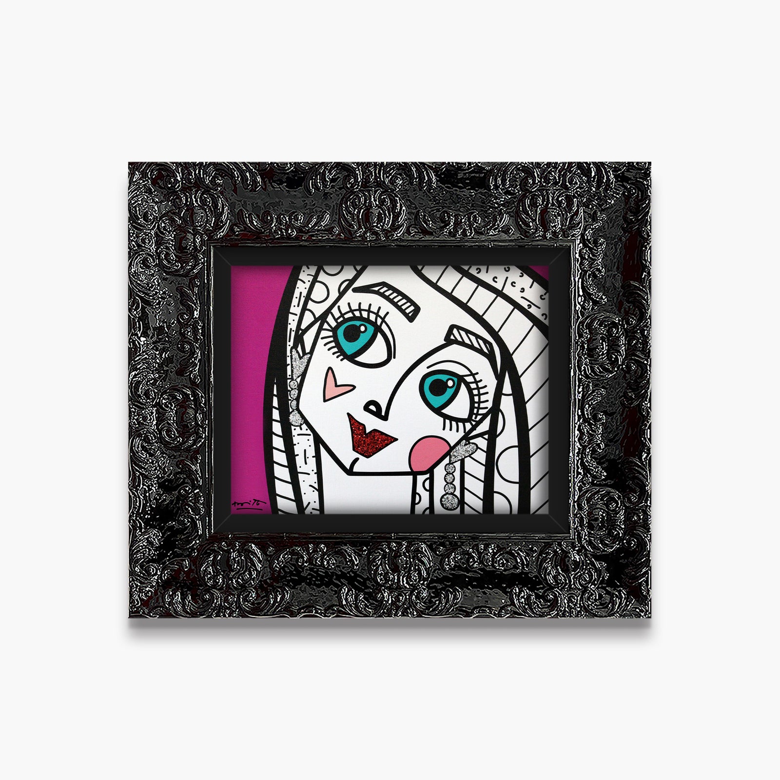 Romero Britto ok honey limited edition print  contemporary pop art piece