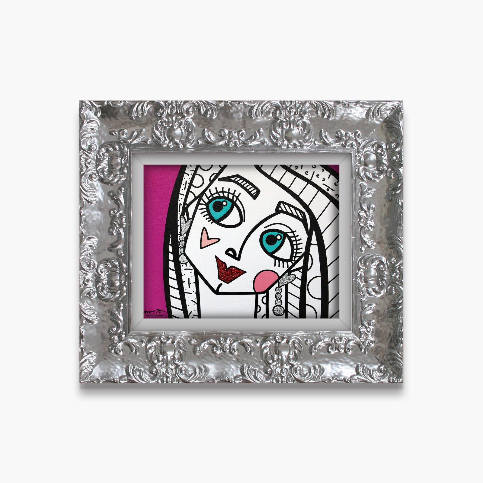 Romero Britto ok honey limited edition print  contemporary pop art piece