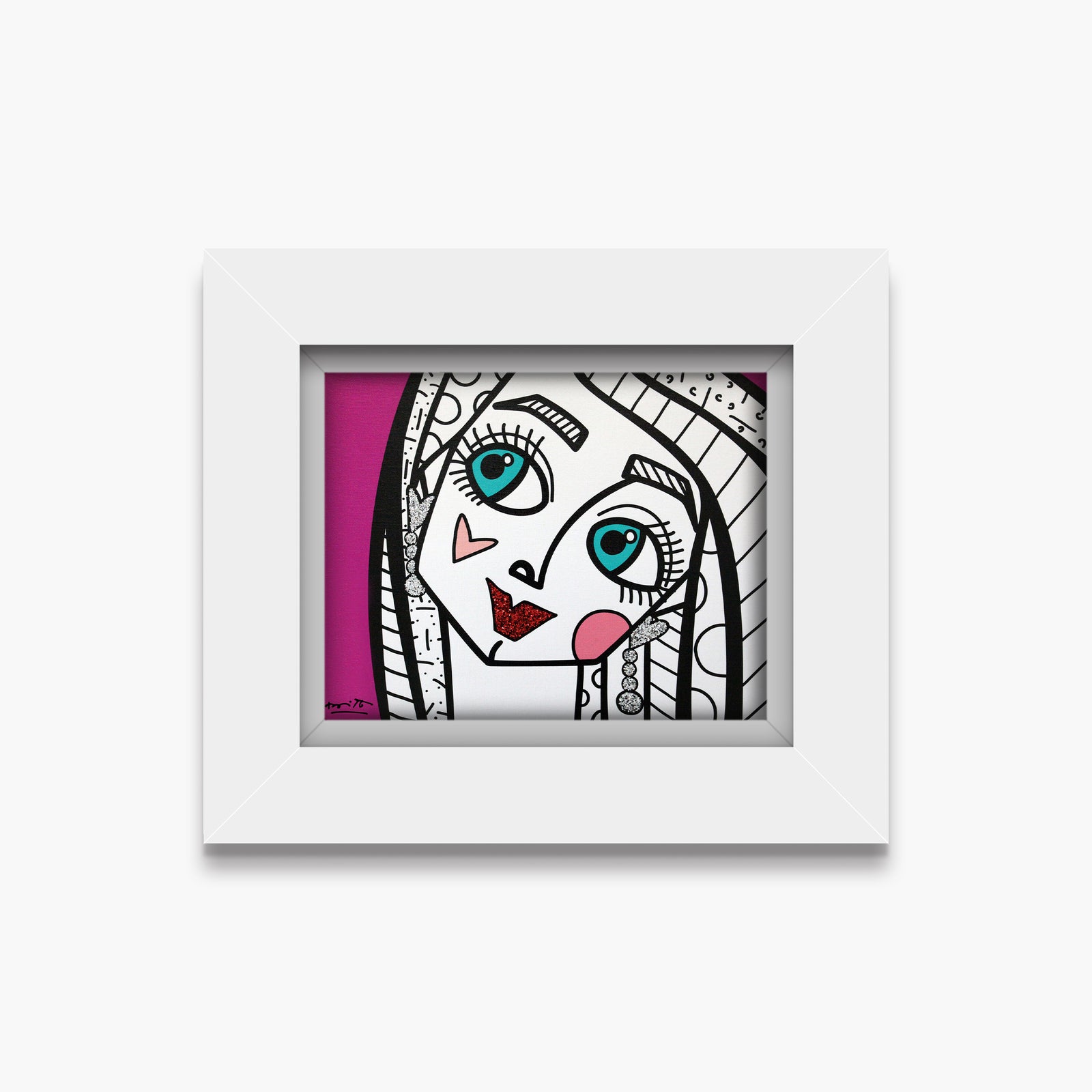 Romero Britto ok honey limited edition print  contemporary pop art piece