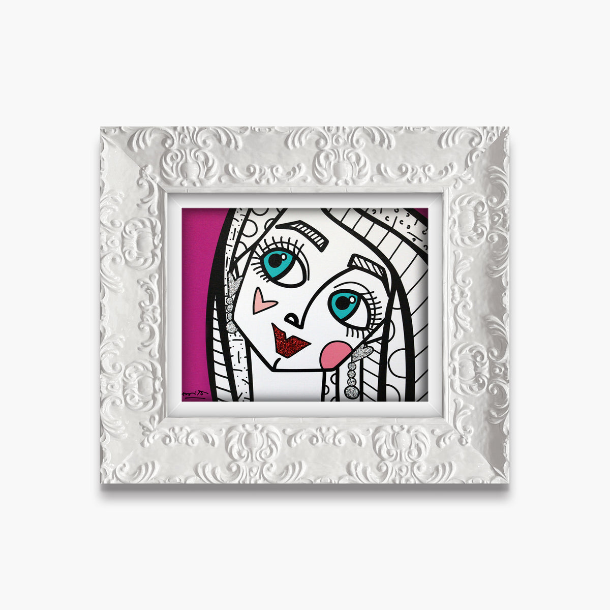 modern pop art ok honey limited edition print  vibrant home decor