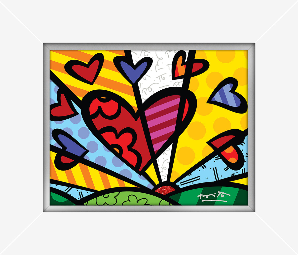 modern pop art new day limited edition print  vibrant home decor