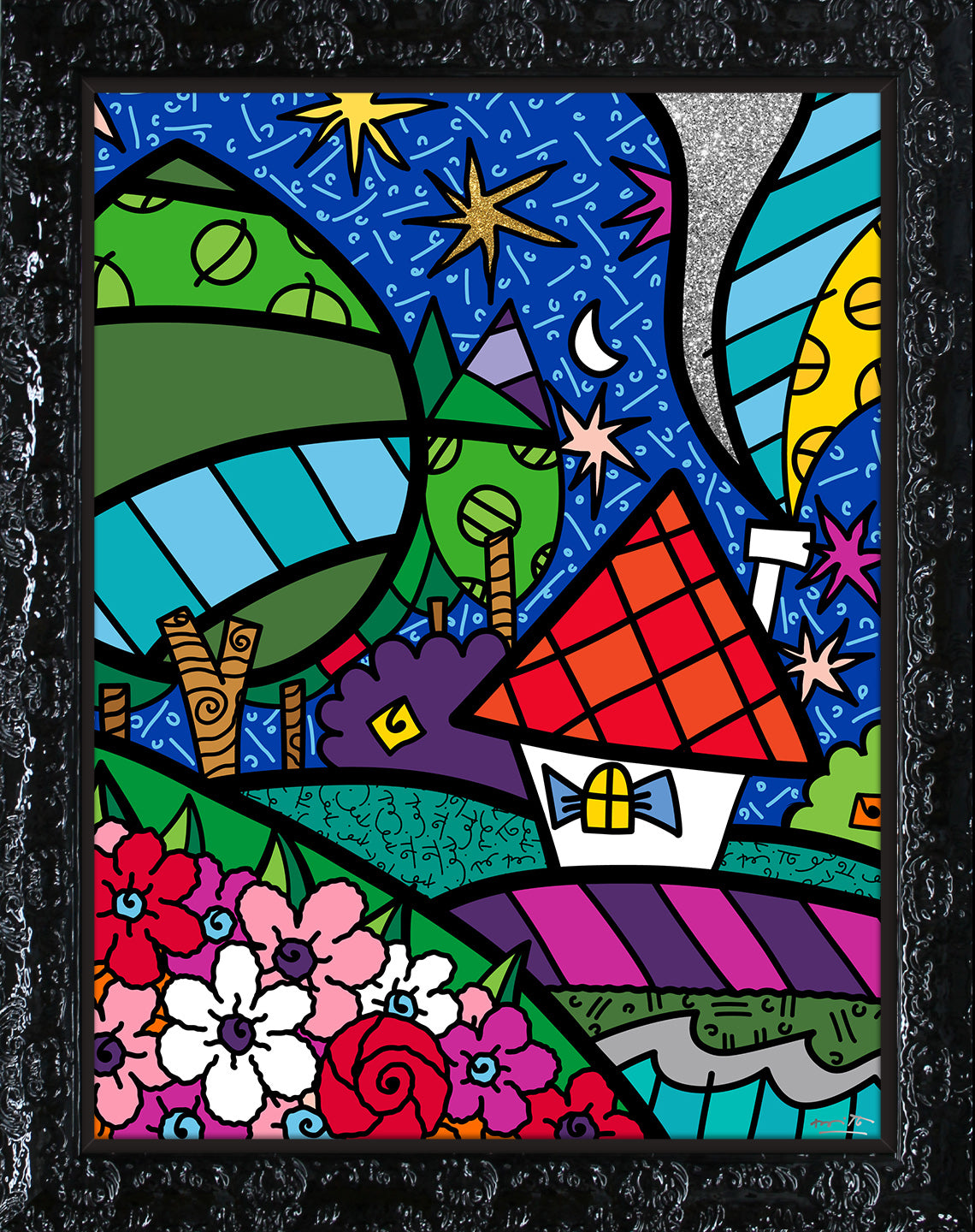 country side limited edition print  colorful decorative collectible gift idea