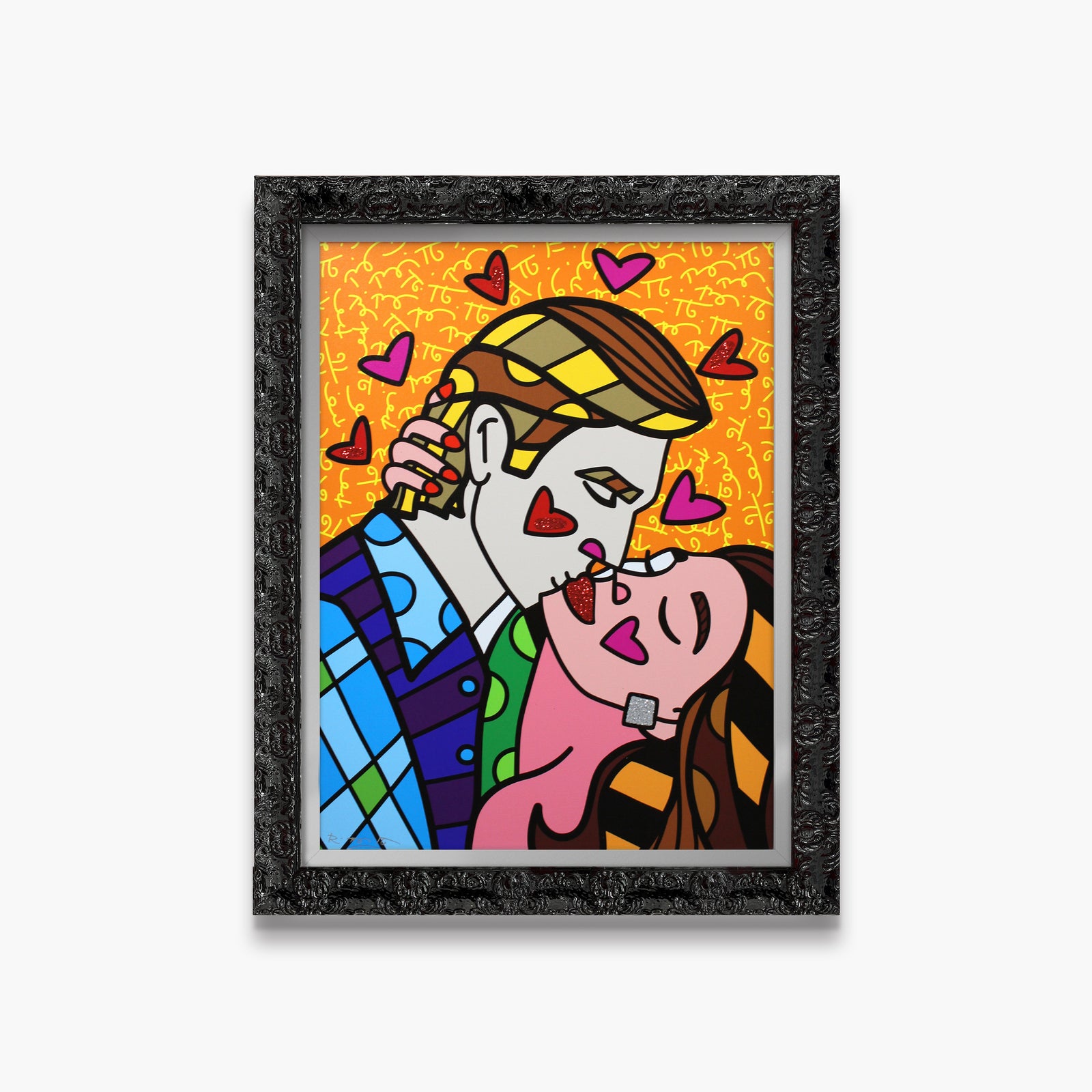 Romero Britto passionate limited edition print  contemporary pop art piece