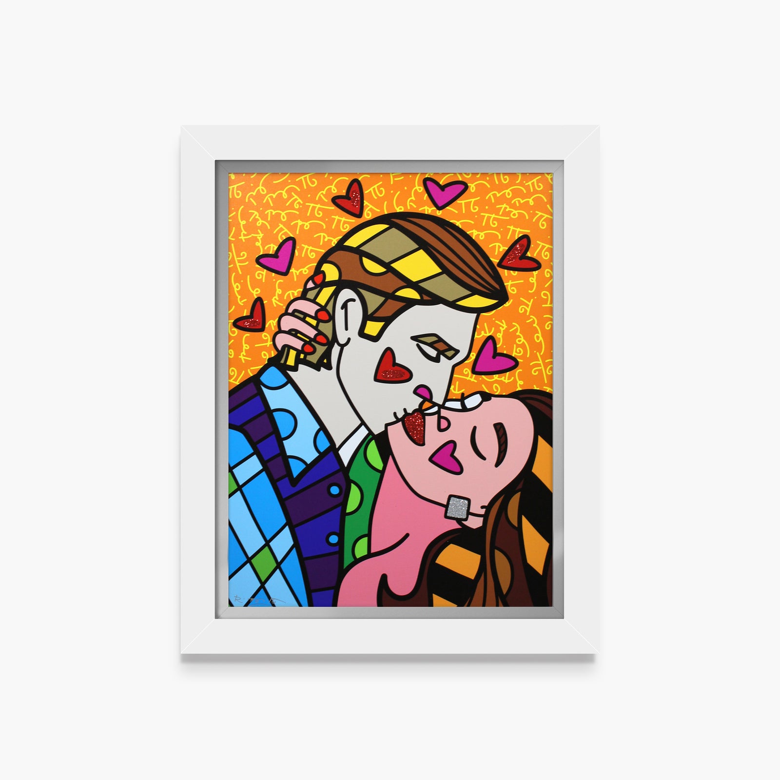 modern pop art passionate limited edition print  vibrant home decor