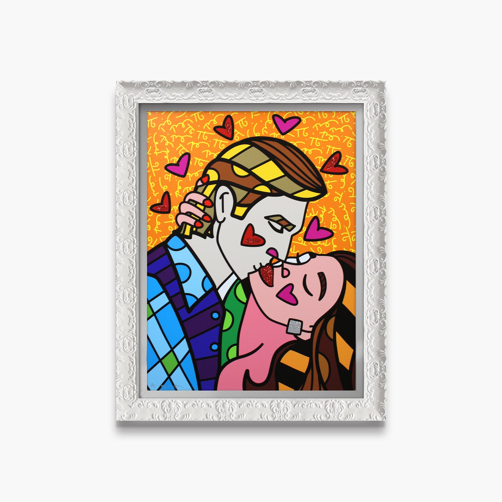 Romero Britto passionate limited edition print  contemporary pop art piece