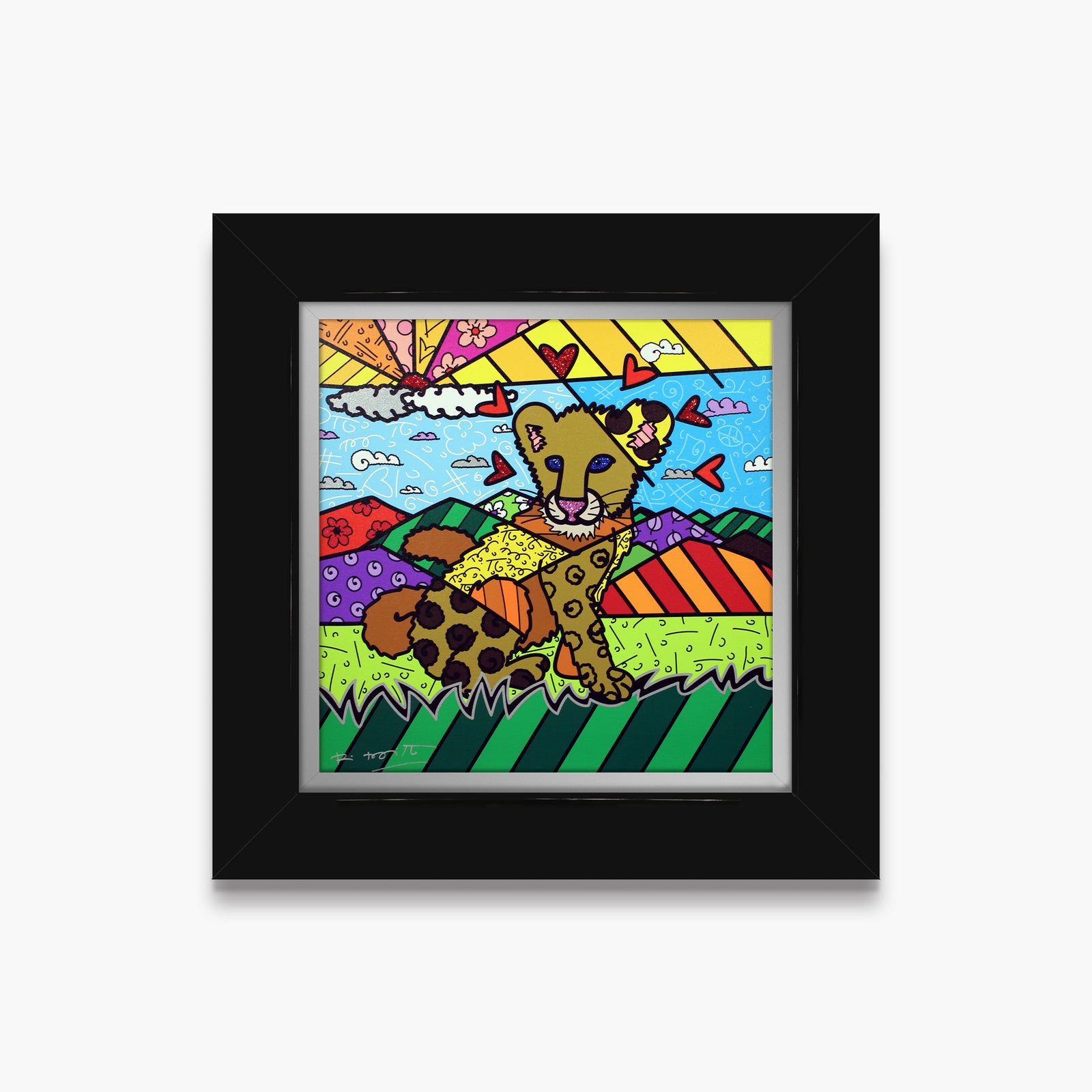 Romero Britto karma limited edition print  contemporary pop art piece