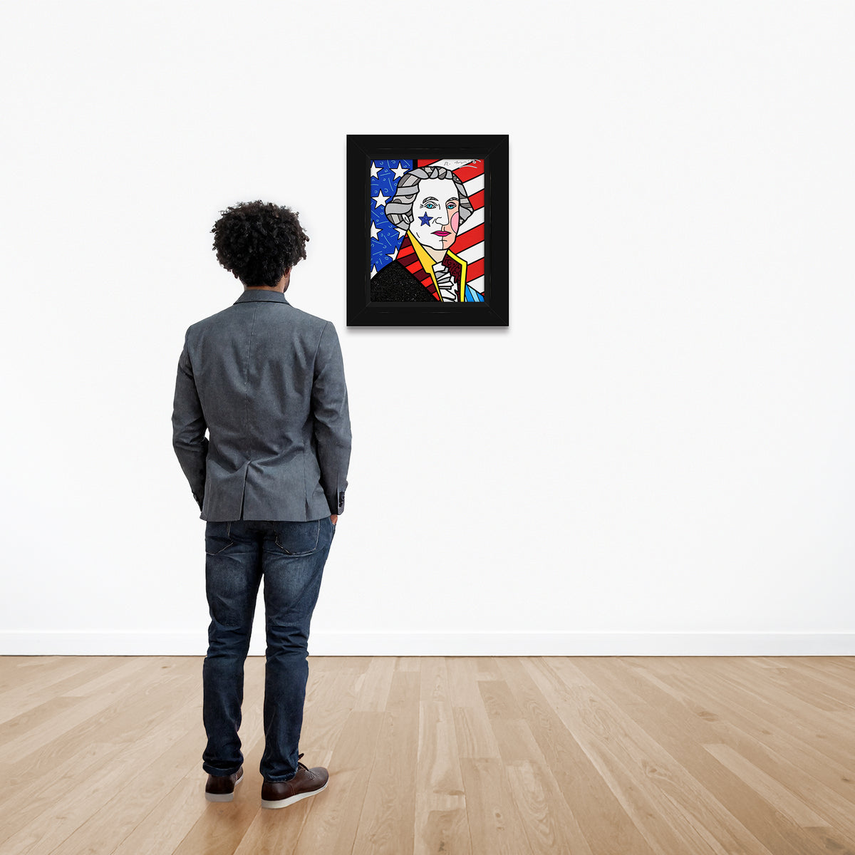 george washington limited edition print  colorful decorative collectible gift idea