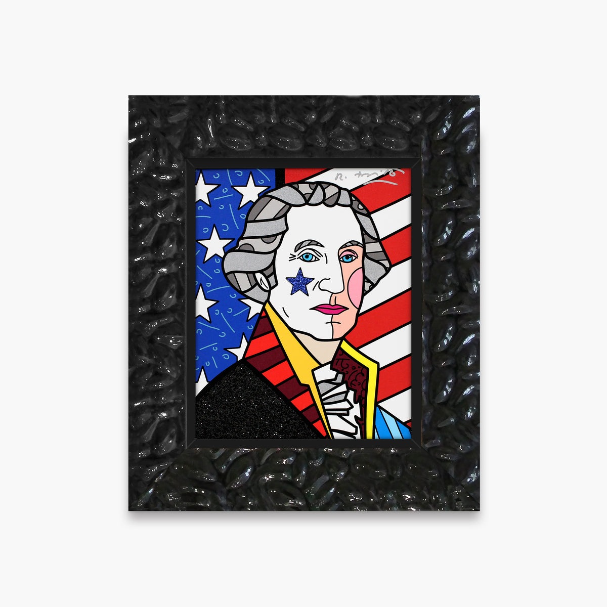 modern pop art george washington limited edition print  vibrant home decor