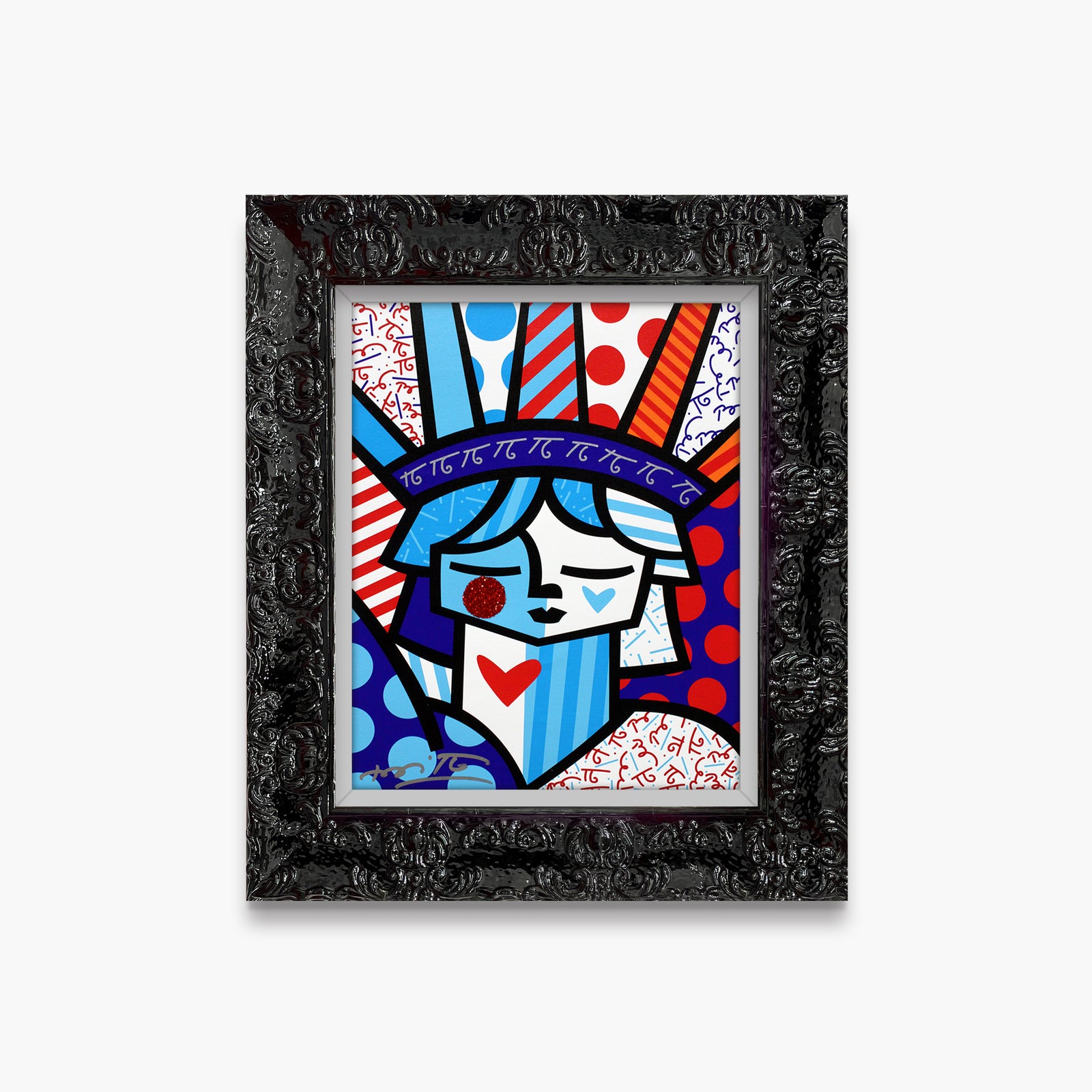 Romero Britto freedom limited edition print  contemporary pop art piece