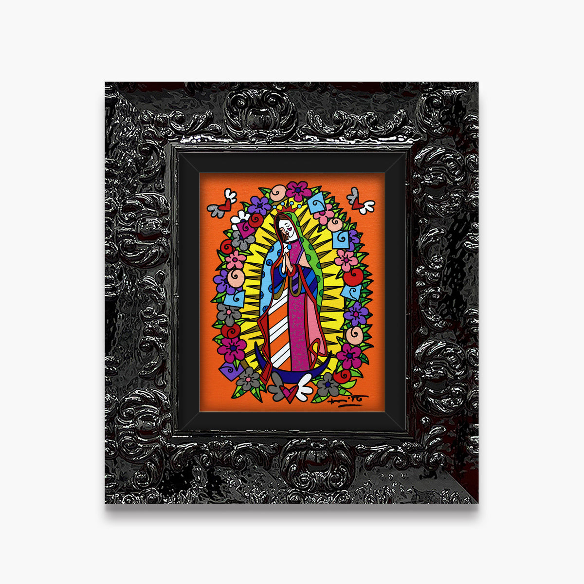 Romero Britto our lady limited edition print  contemporary pop art piece
