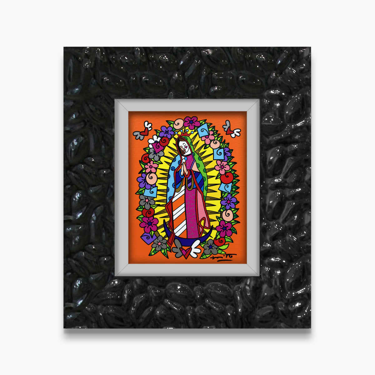 modern pop art our lady limited edition print  vibrant home decor
