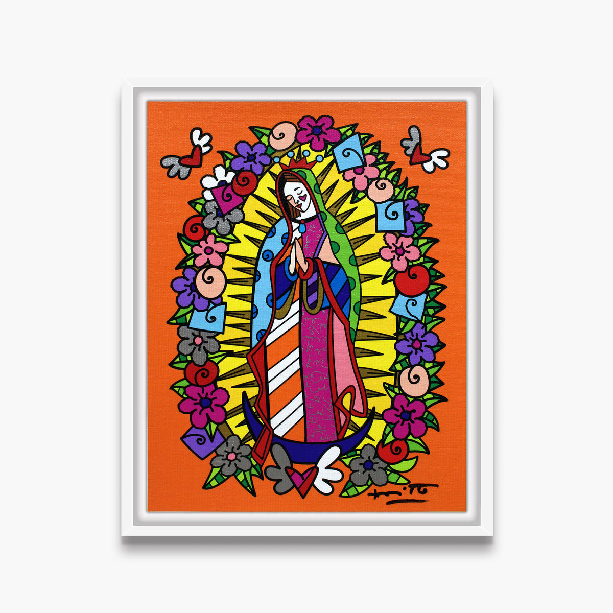 our lady limited edition print  artistic colorful design collectible