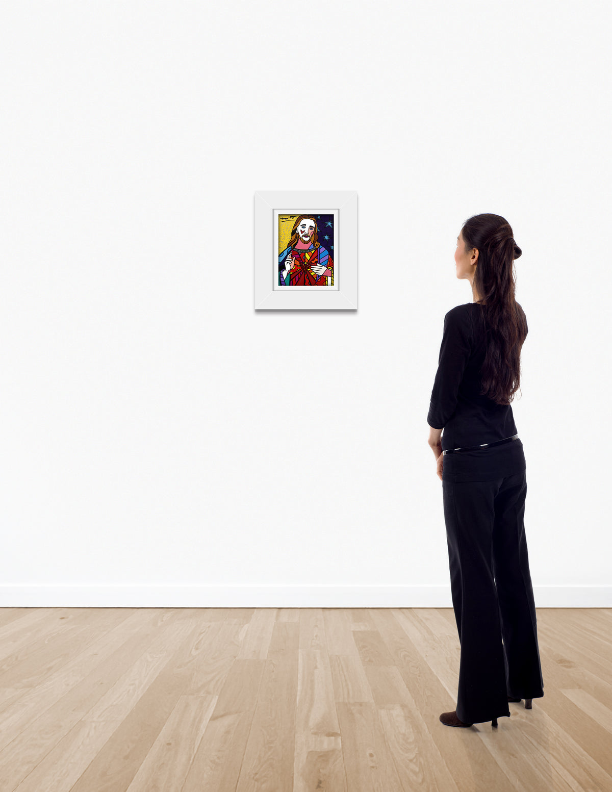 modern pop art god limited edition digital print  vibrant home decor