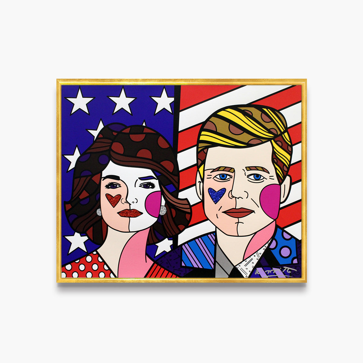 Romero Britto american dream limited edition print  contemporary pop art piece