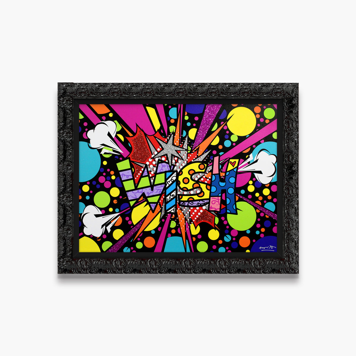 Romero Britto big bang dream limited edition  contemporary pop art piece