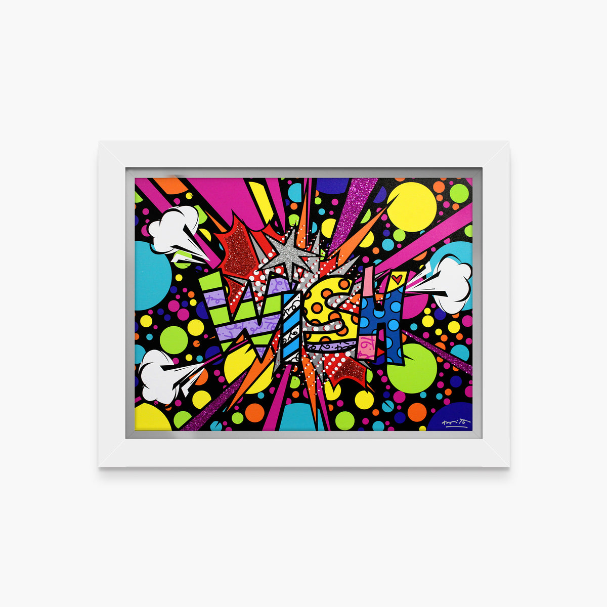Romero Britto big bang dream limited edition  contemporary pop art piece