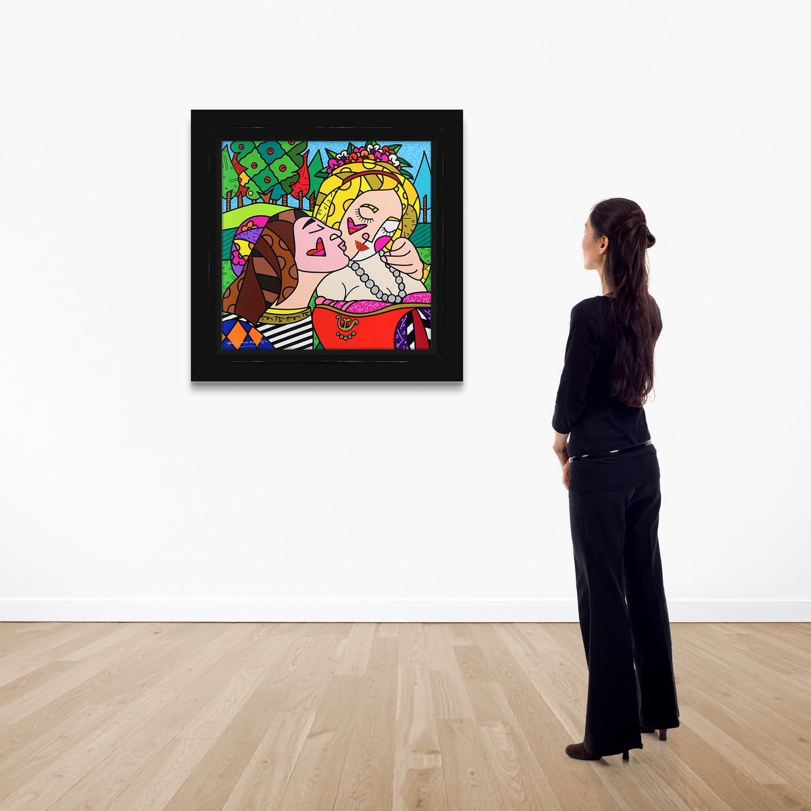 the kiss limited edition print  colorful decorative collectible gift idea
