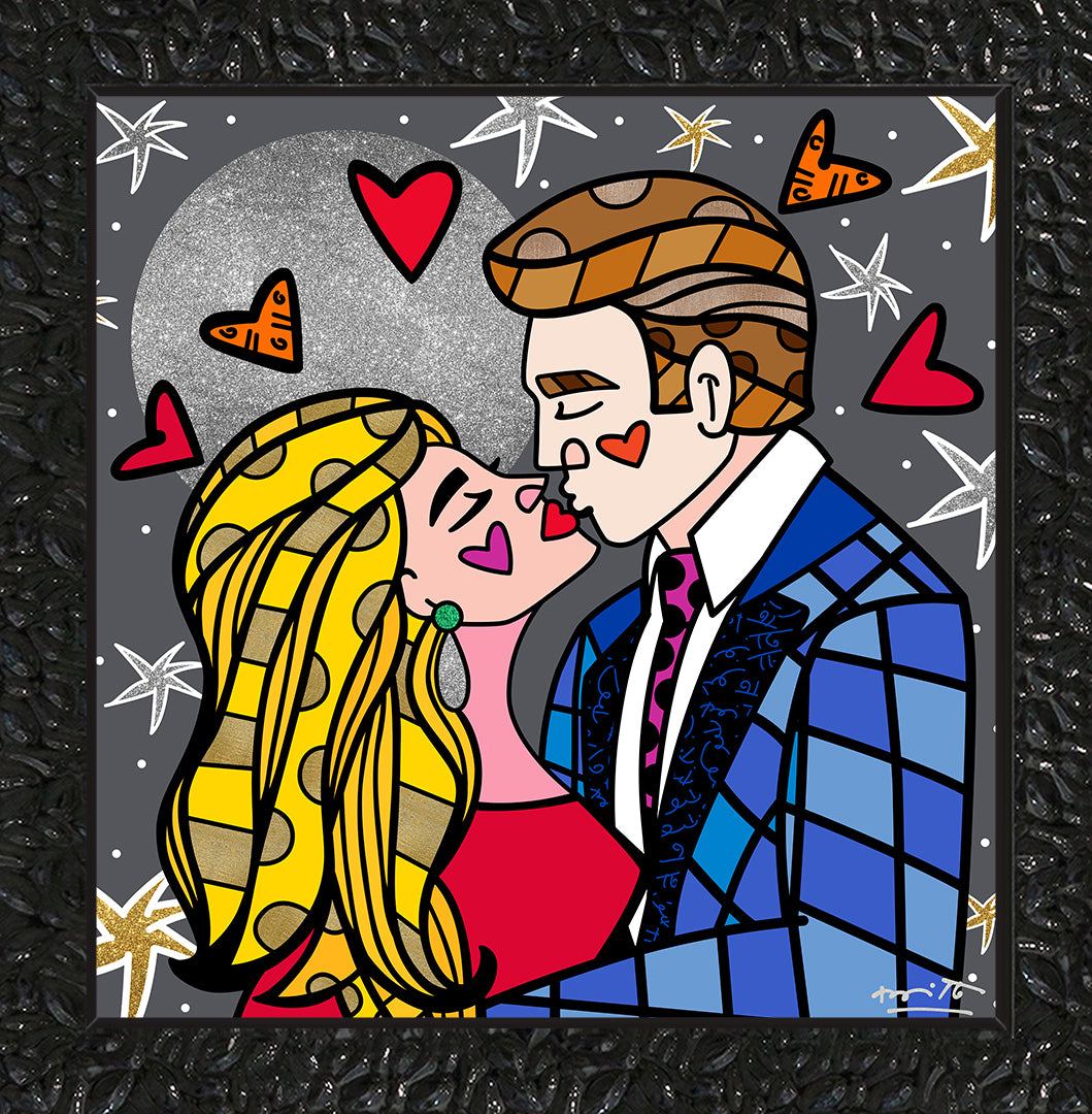 moonstruck limited edition print  artistic colorful design collectible
