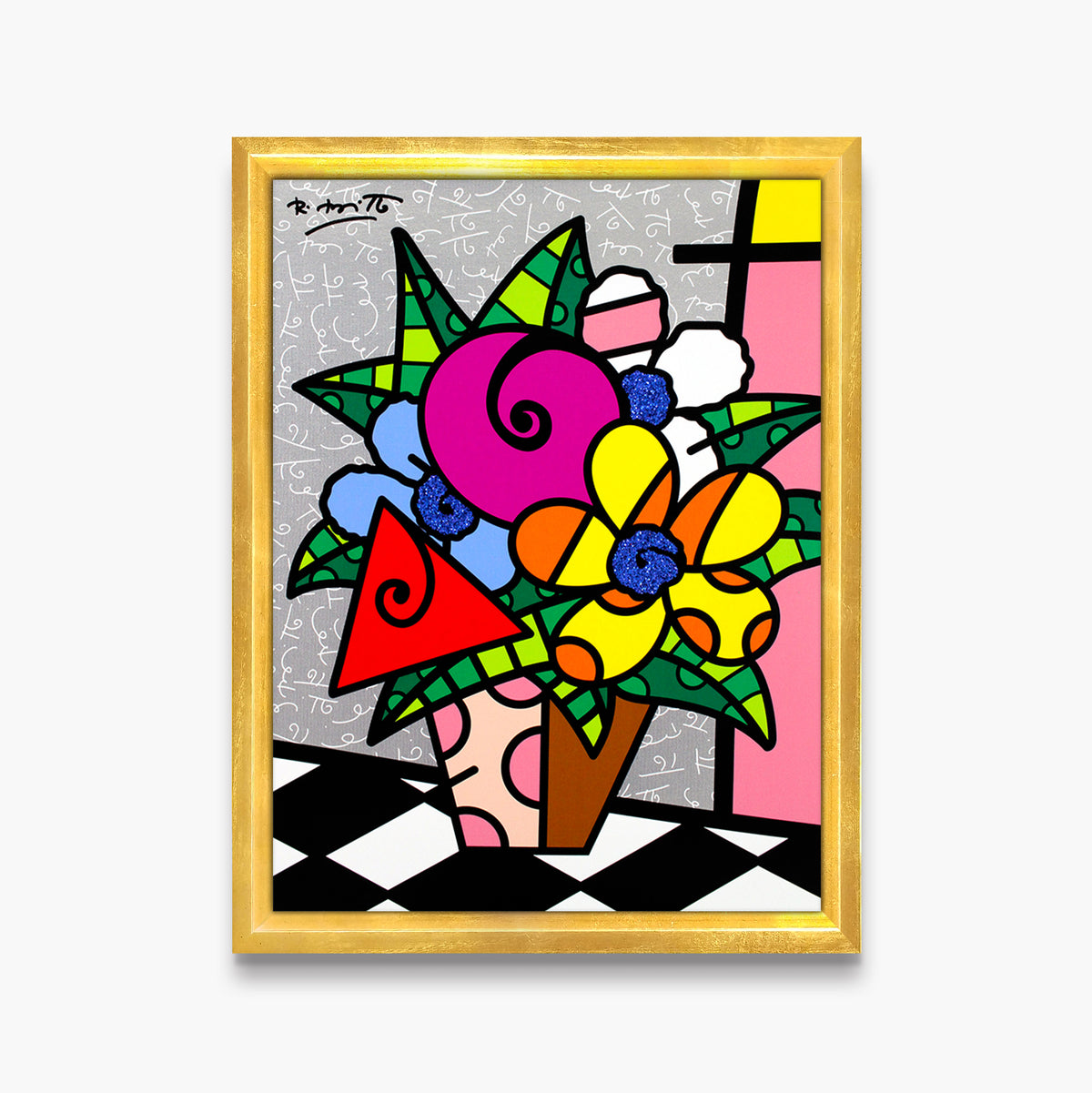 flowers for you limited edition  artistic colorful design collectible