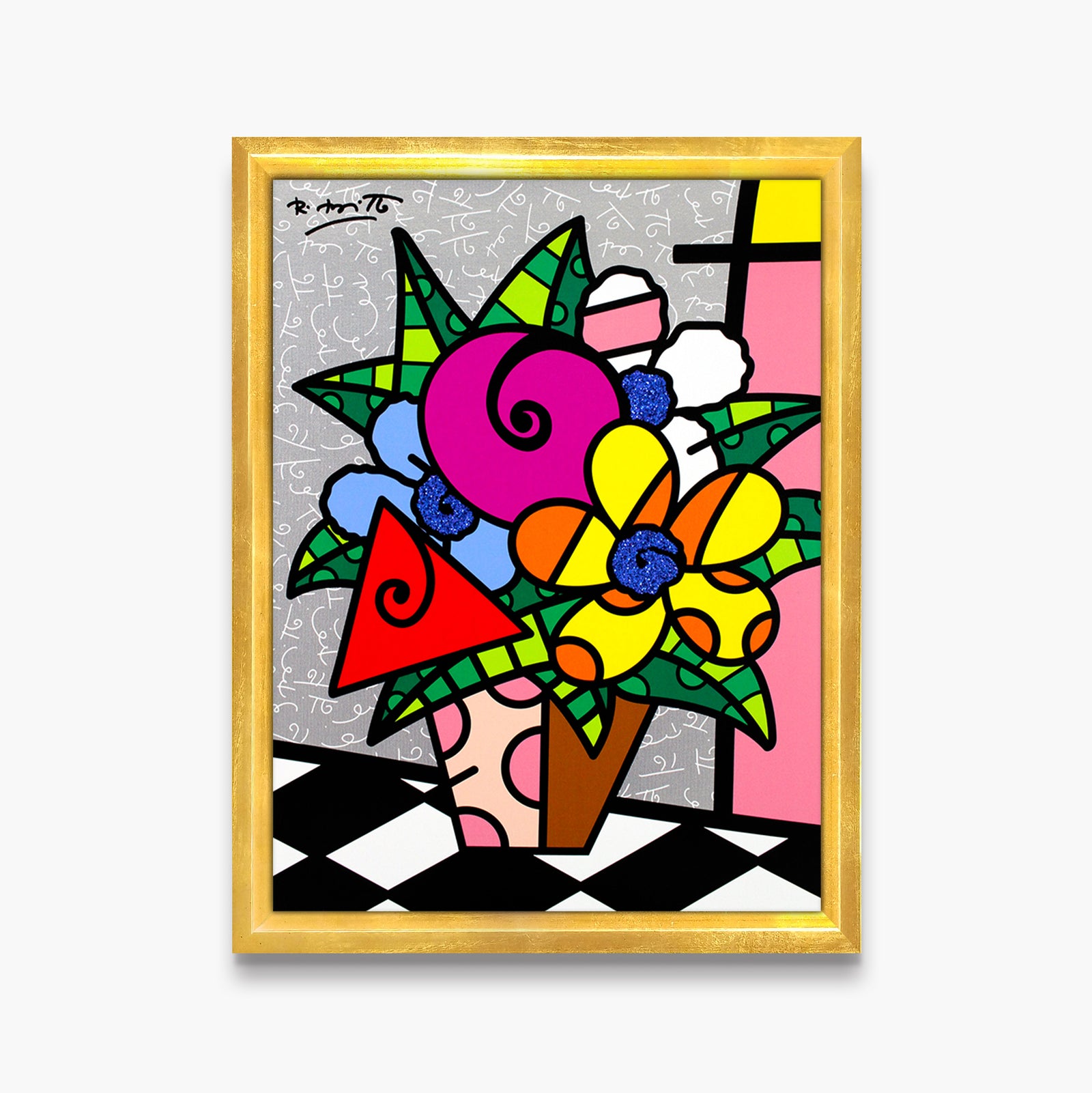 flowers for you limited edition  artistic colorful design collectible