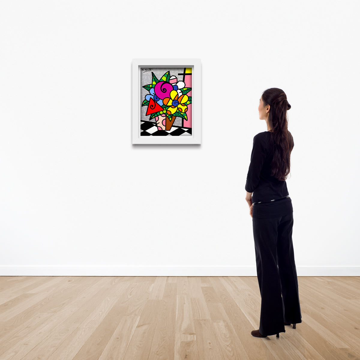 modern pop art flowers for you limited edition  vibrant home decor