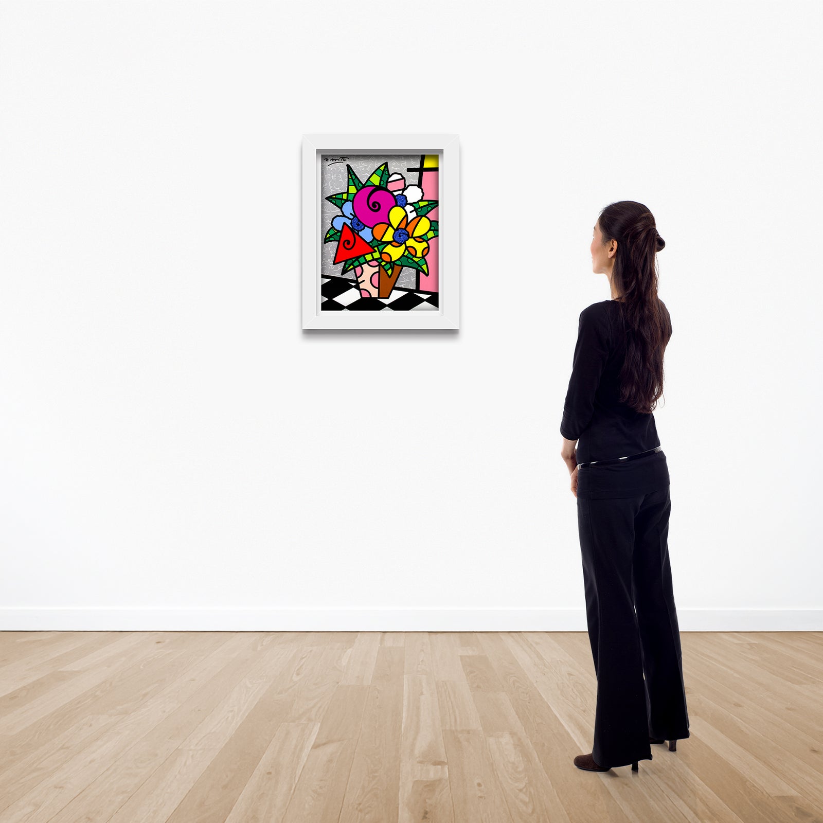 modern pop art flowers for you limited edition  vibrant home decor