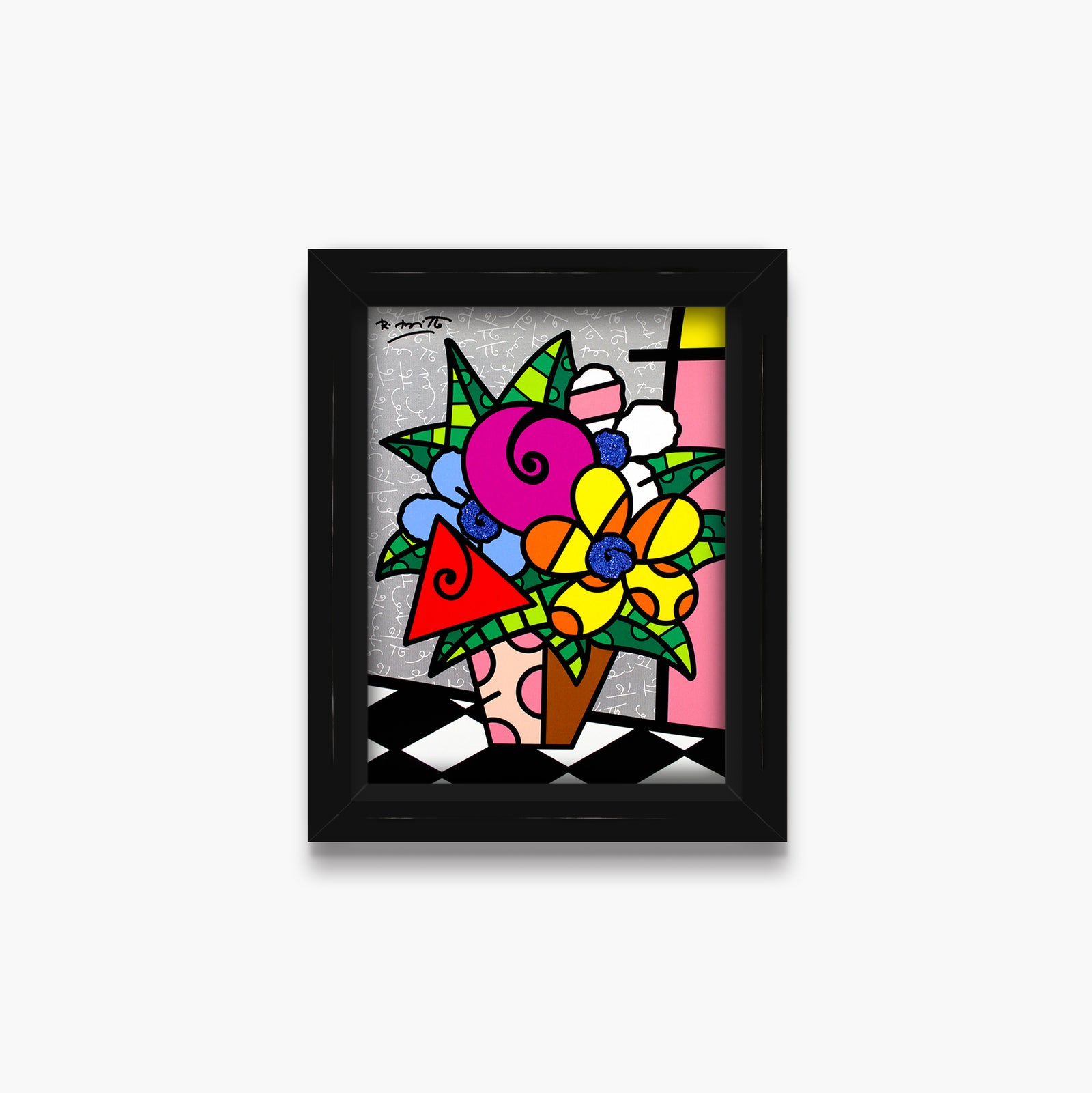 flowers for you limited edition  artistic colorful design collectible
