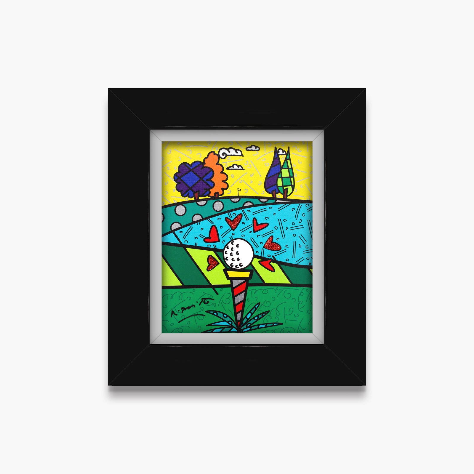 love golf limited edition print  artistic colorful design collectible