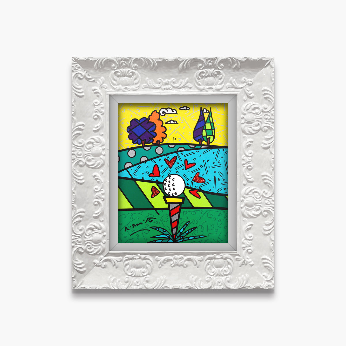 love golf limited edition print  artistic colorful design collectible