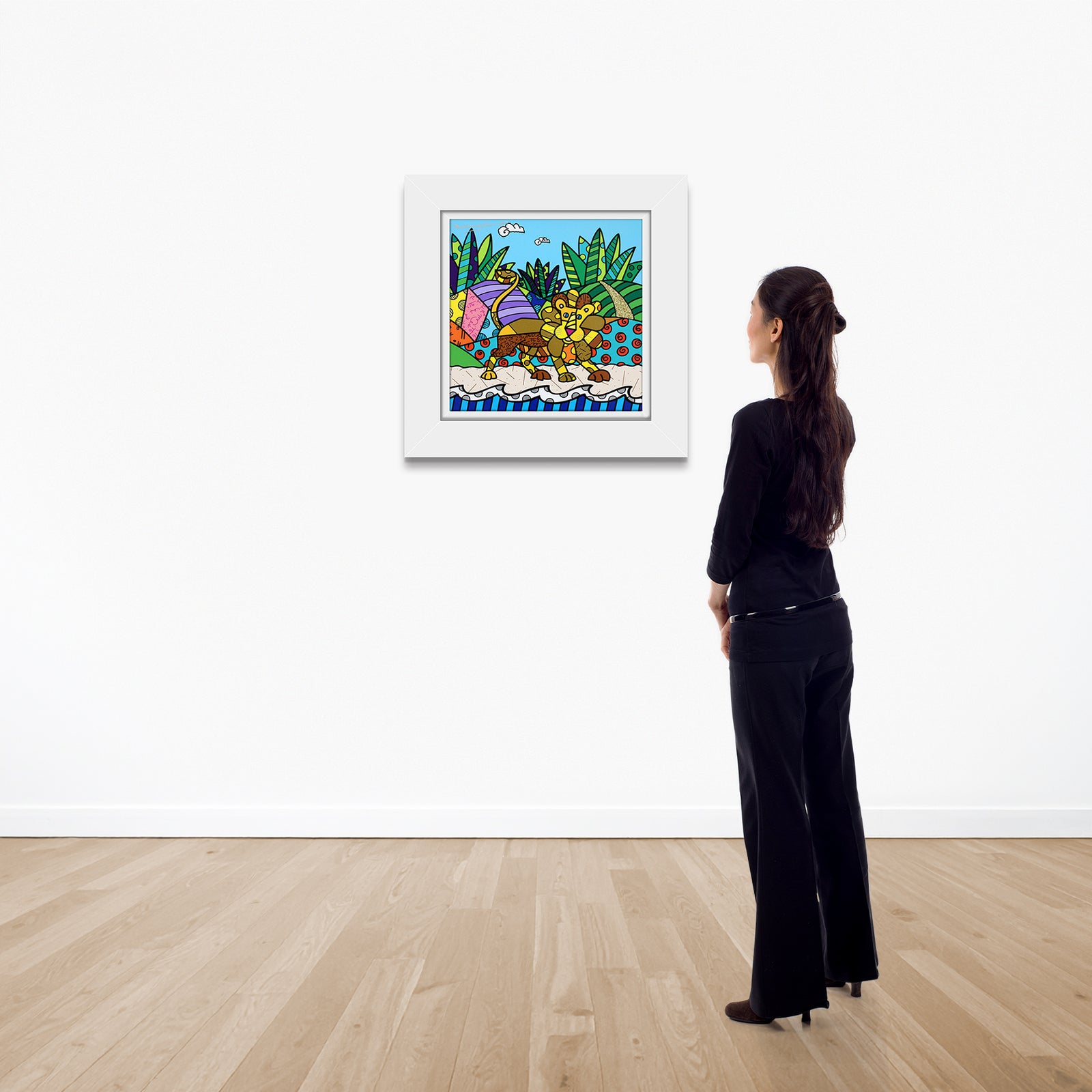 modern pop art road to paradise limited edition  vibrant home decor