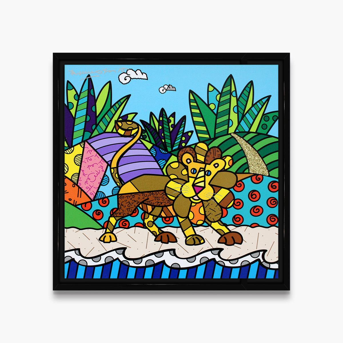 modern pop art road to paradise limited edition  vibrant home decor