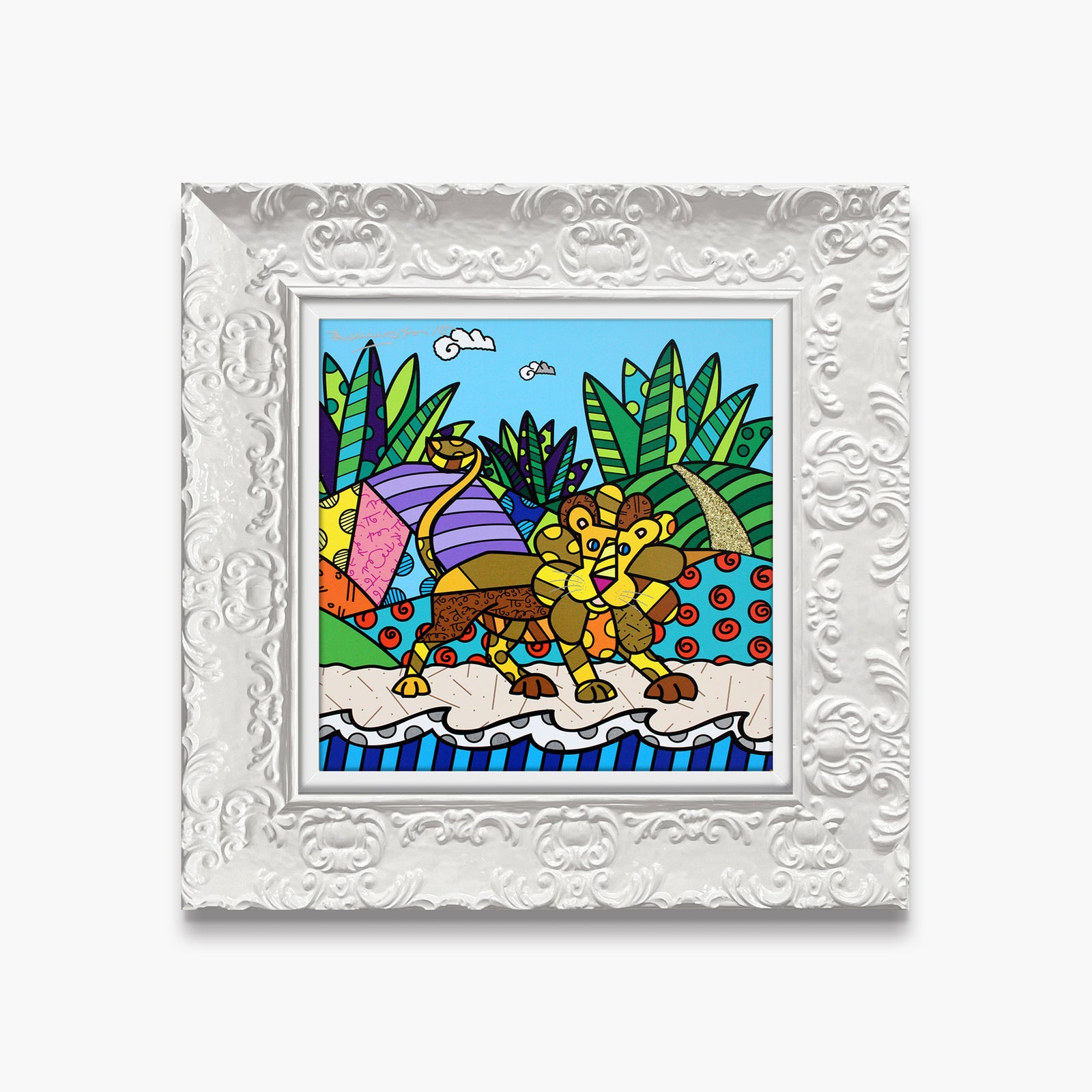 modern pop art road to paradise limited edition  vibrant home decor