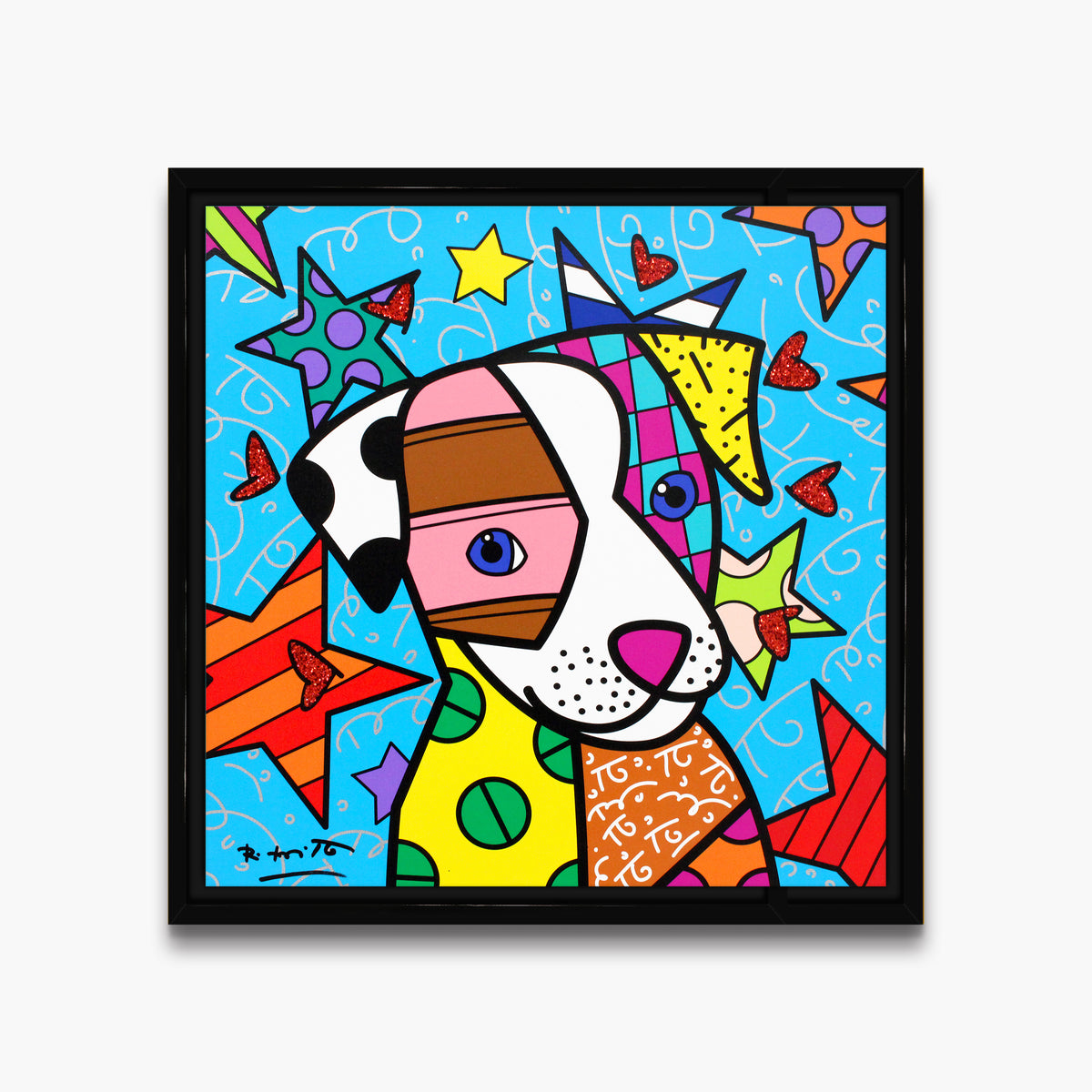 Romero Britto coco limited edition print  contemporary pop art piece
