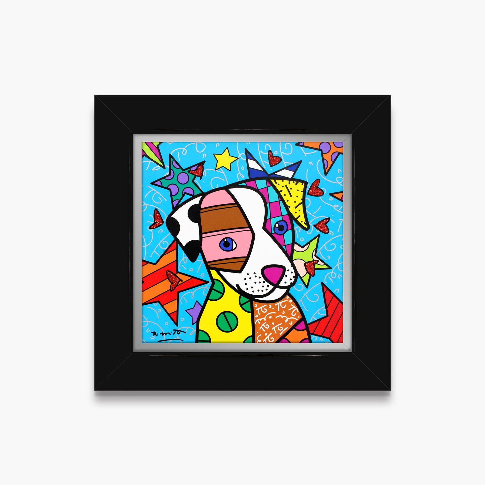 Romero Britto coco limited edition print  colorful pop art design
