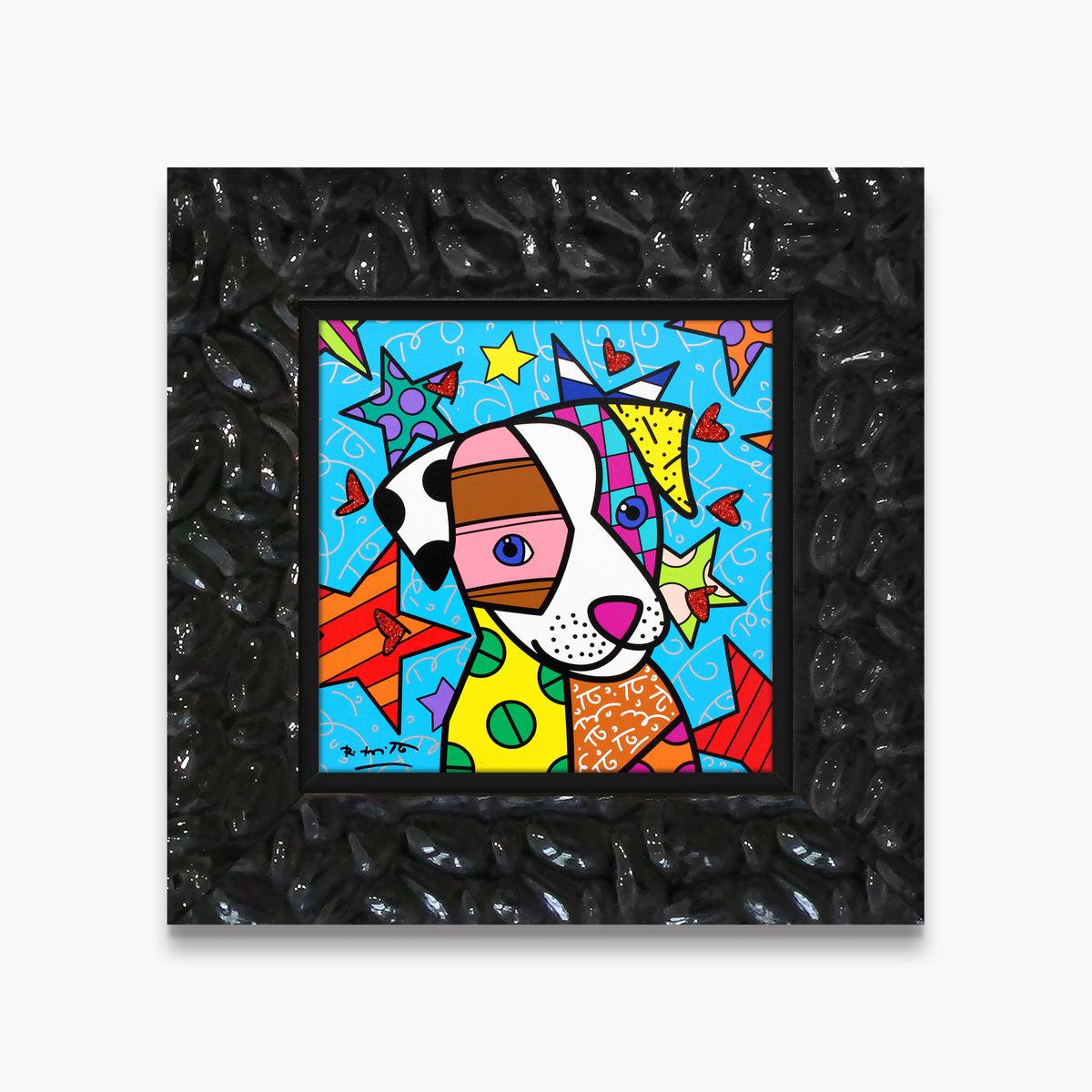 Romero Britto coco limited edition print  colorful pop art design