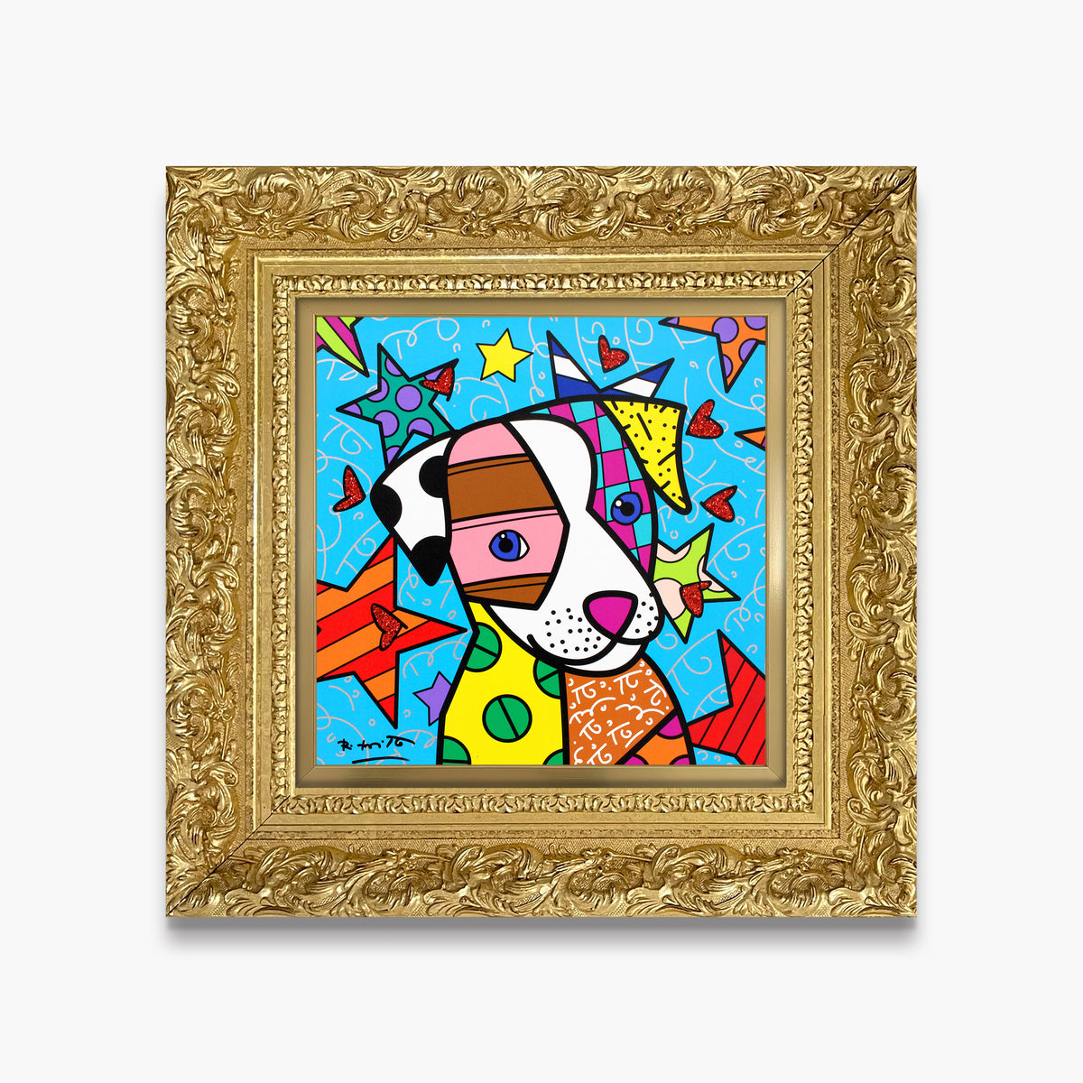 Romero Britto coco limited edition print  contemporary pop art piece