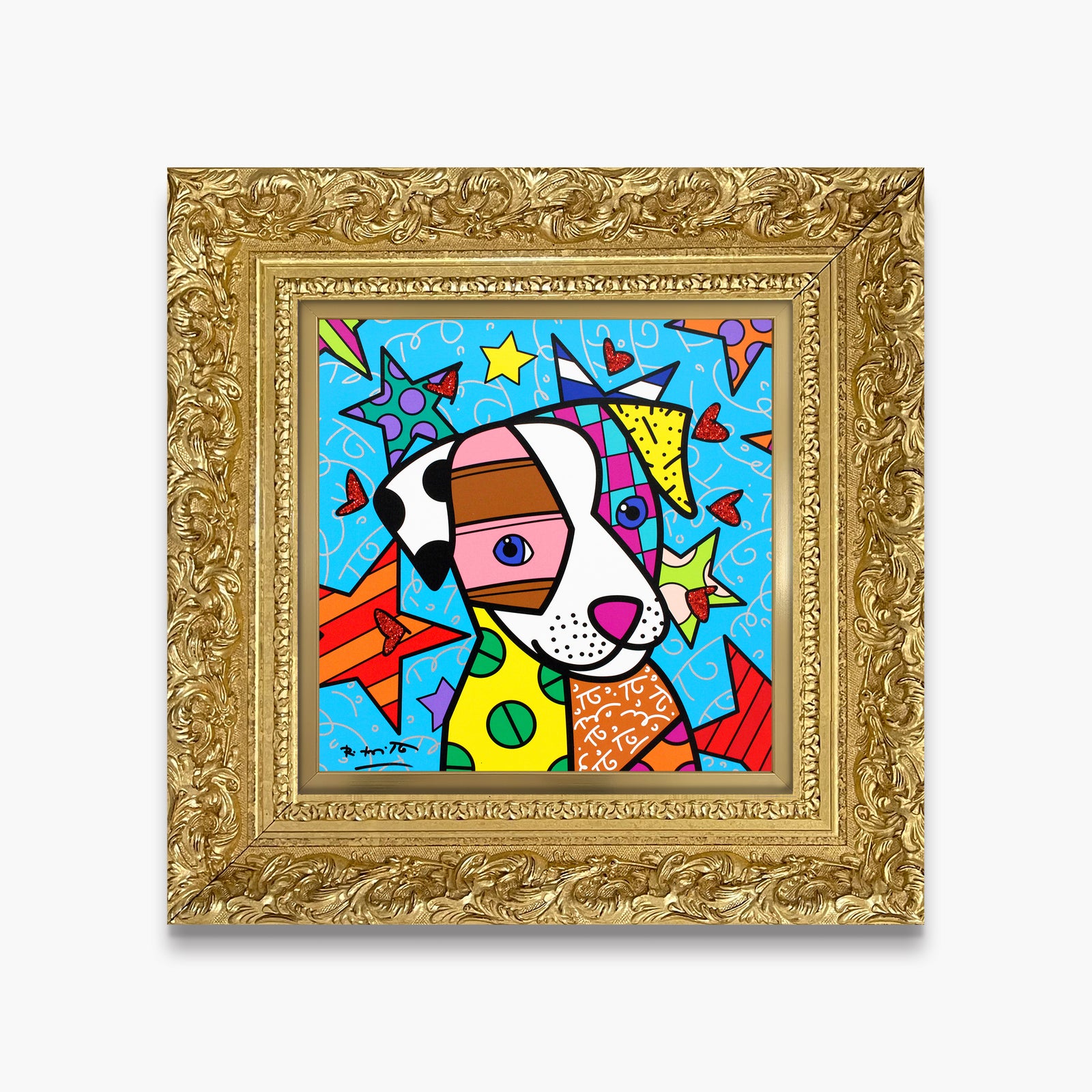 Romero Britto coco limited edition print  contemporary pop art piece