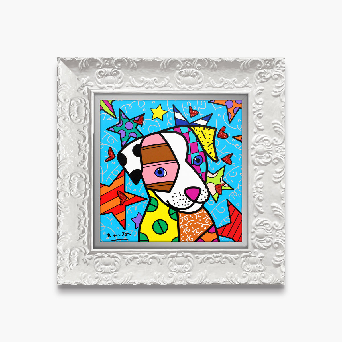Romero Britto coco limited edition print  colorful pop art design