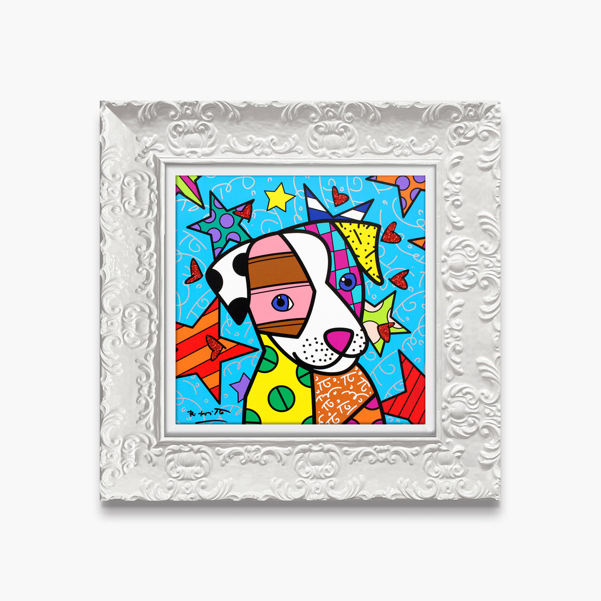 Romero Britto coco limited edition print  contemporary pop art piece