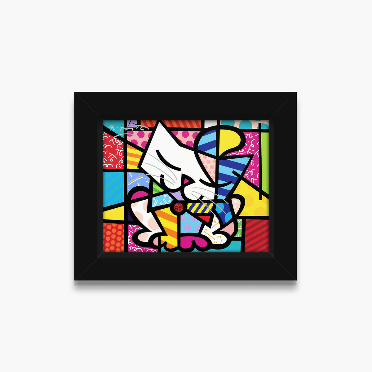 Romero Britto sam limited edition print  contemporary pop art piece