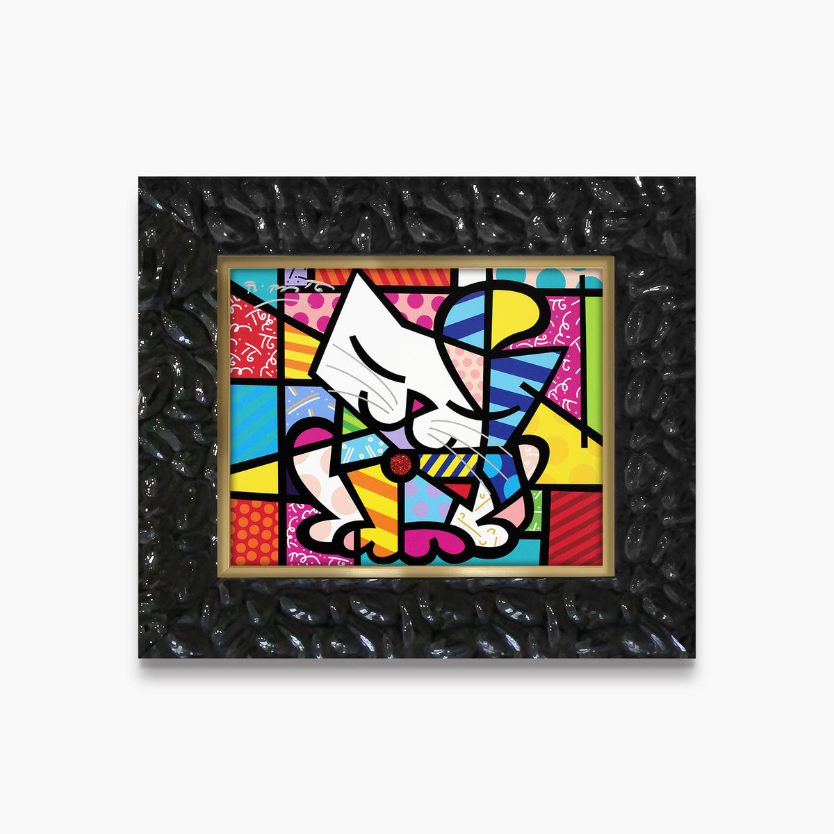 Romero Britto sam limited edition print  colorful pop art design