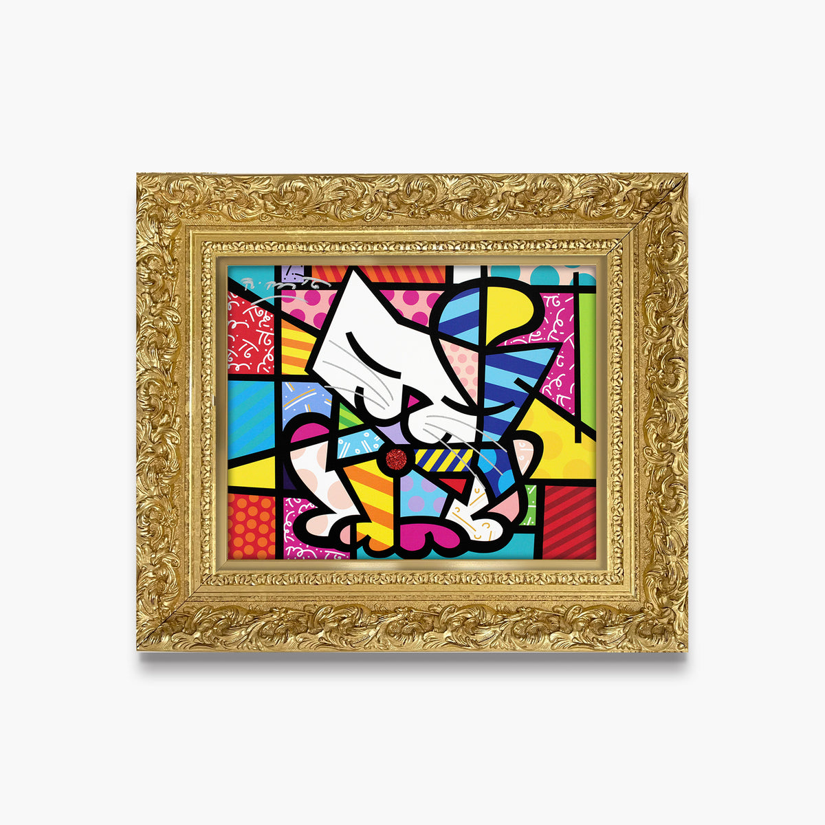 Romero Britto sam limited edition print  contemporary pop art piece