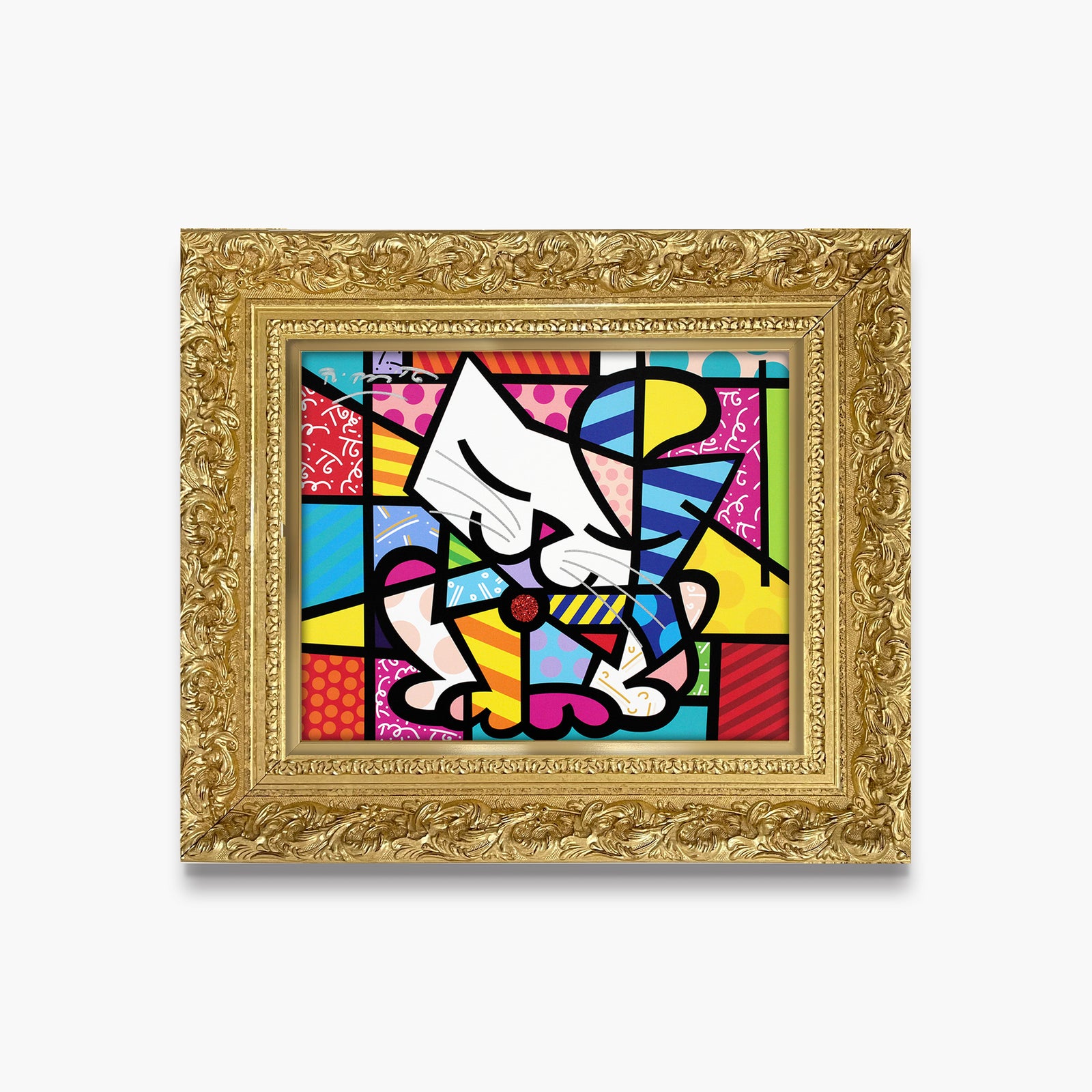 Romero Britto sam limited edition print  contemporary pop art piece