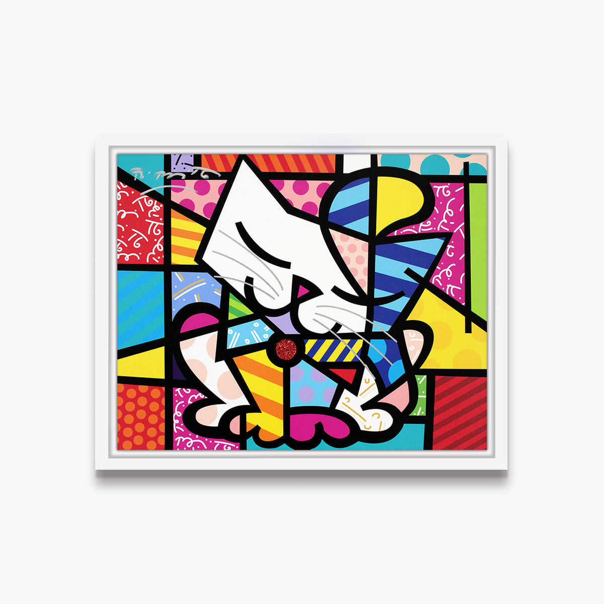 modern pop art sam limited edition print  vibrant home decor